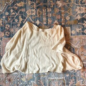 Cream handmade shawl